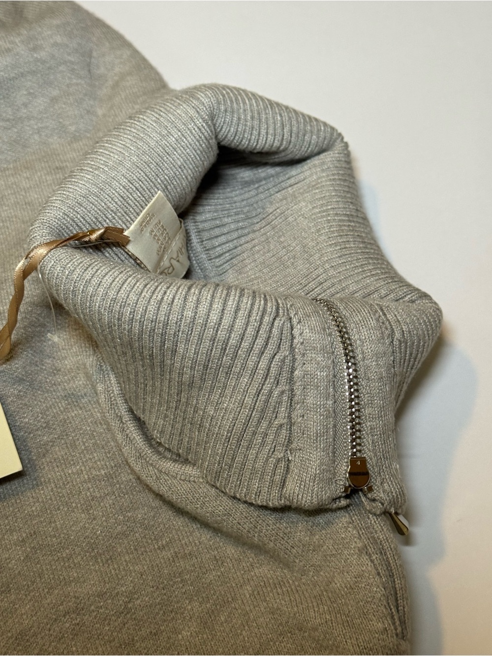 Cynthia Rowley grey turtleneck dolman-sleeve sweater medium - Picture 8 of 12